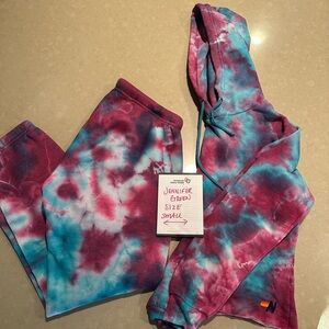 Preowned excellent condition aviator nation set, tie die, crop